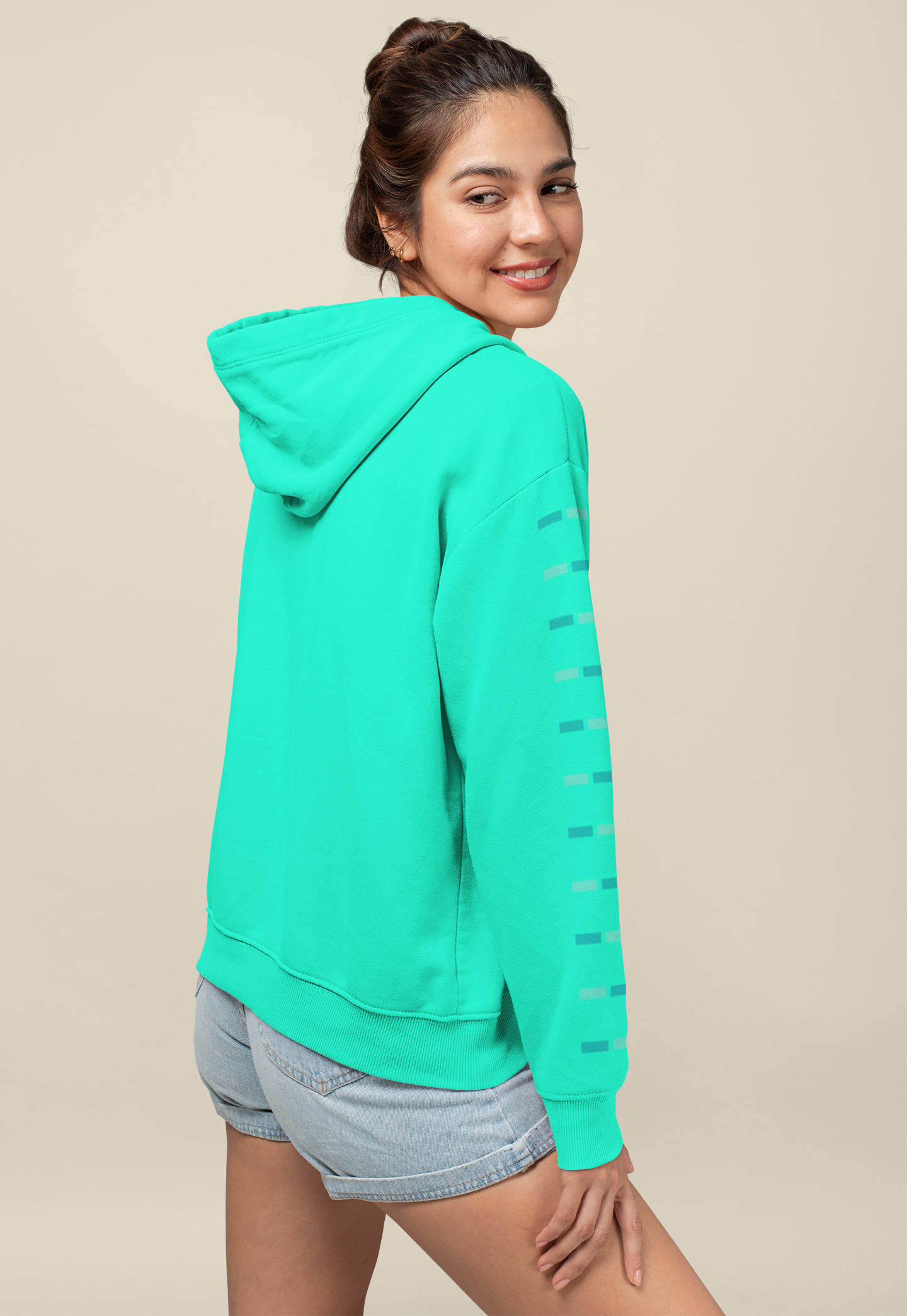 AQUAMARINE OVERSIZED HOODIE