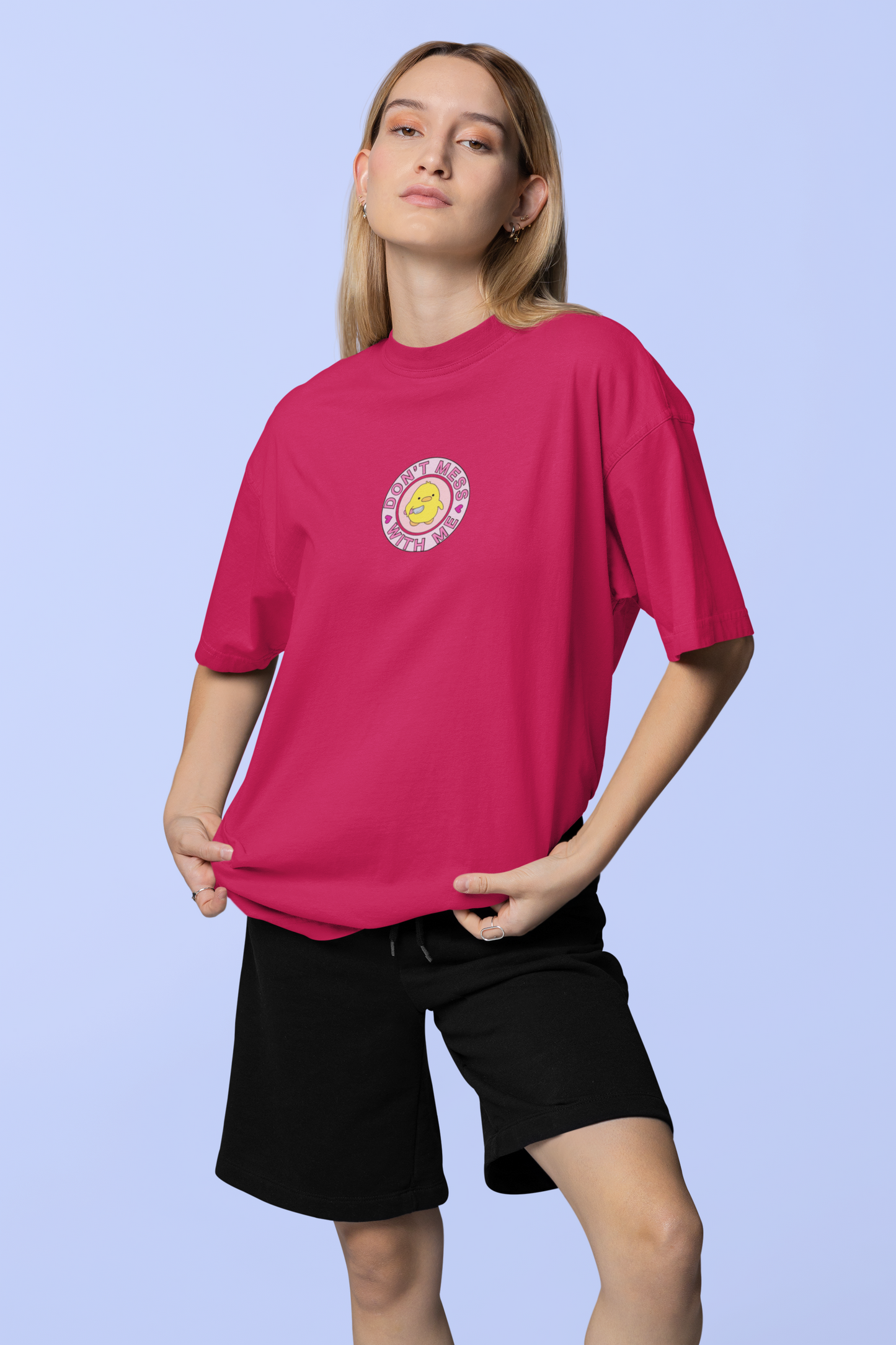 DON'T MESS WITH ME OVERSIZED T-SHIRT