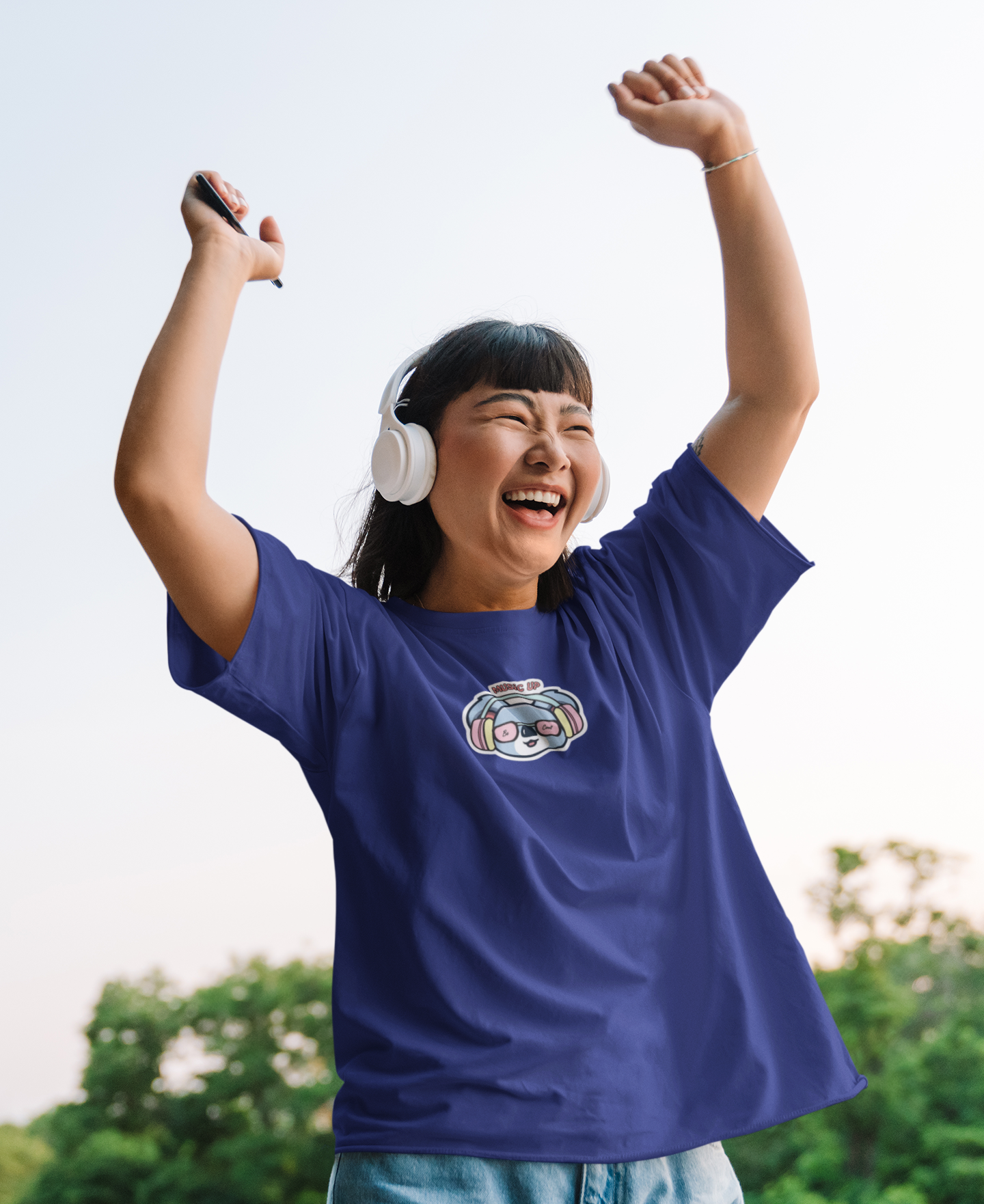 MUSIC UP OVERSIZED T-SHIRT
