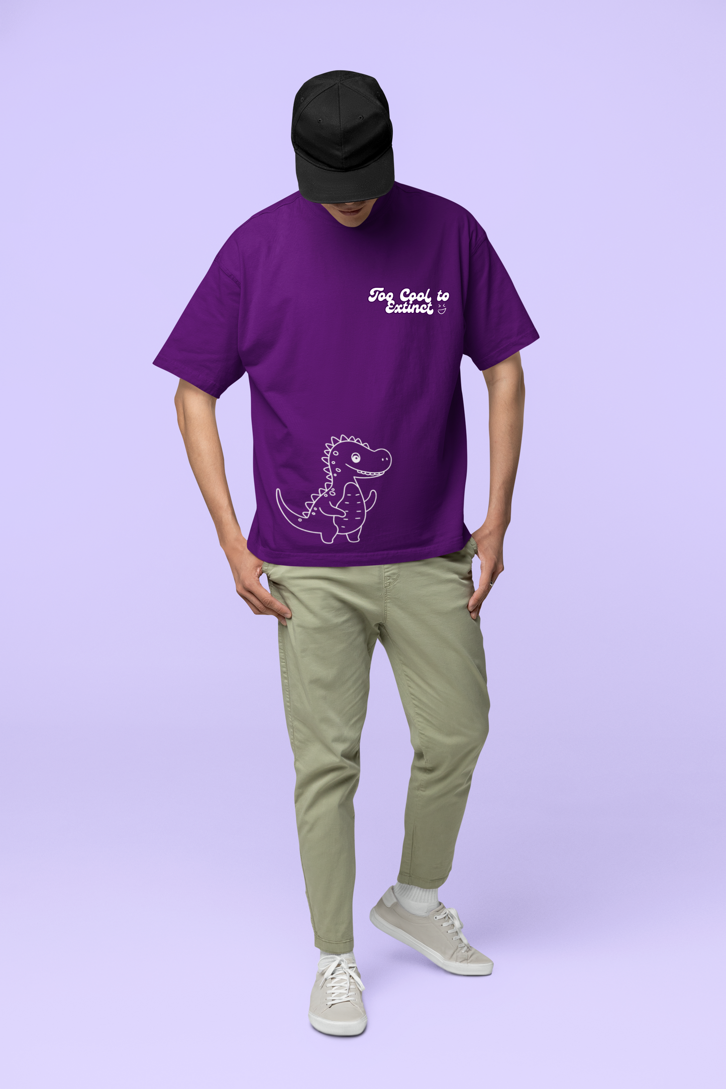 TOO COOL TO EXTINCT OVERSIZED T-SHIRT