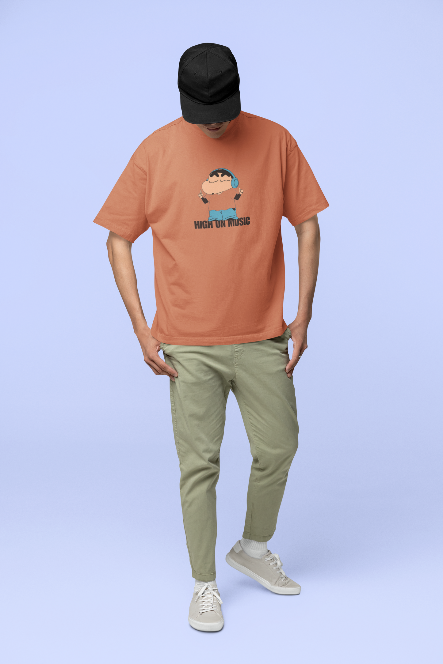 HIGH ON MUSIC OVERSIZED T-SHIRT