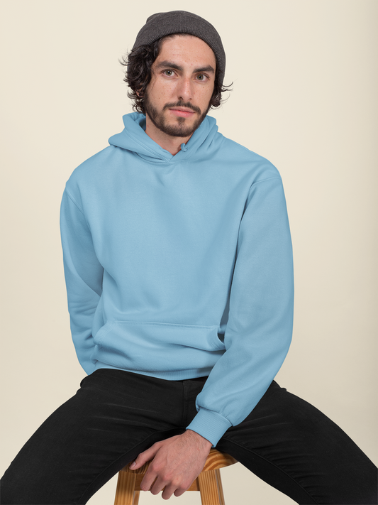 BLUE OVERSIZED HOODIE