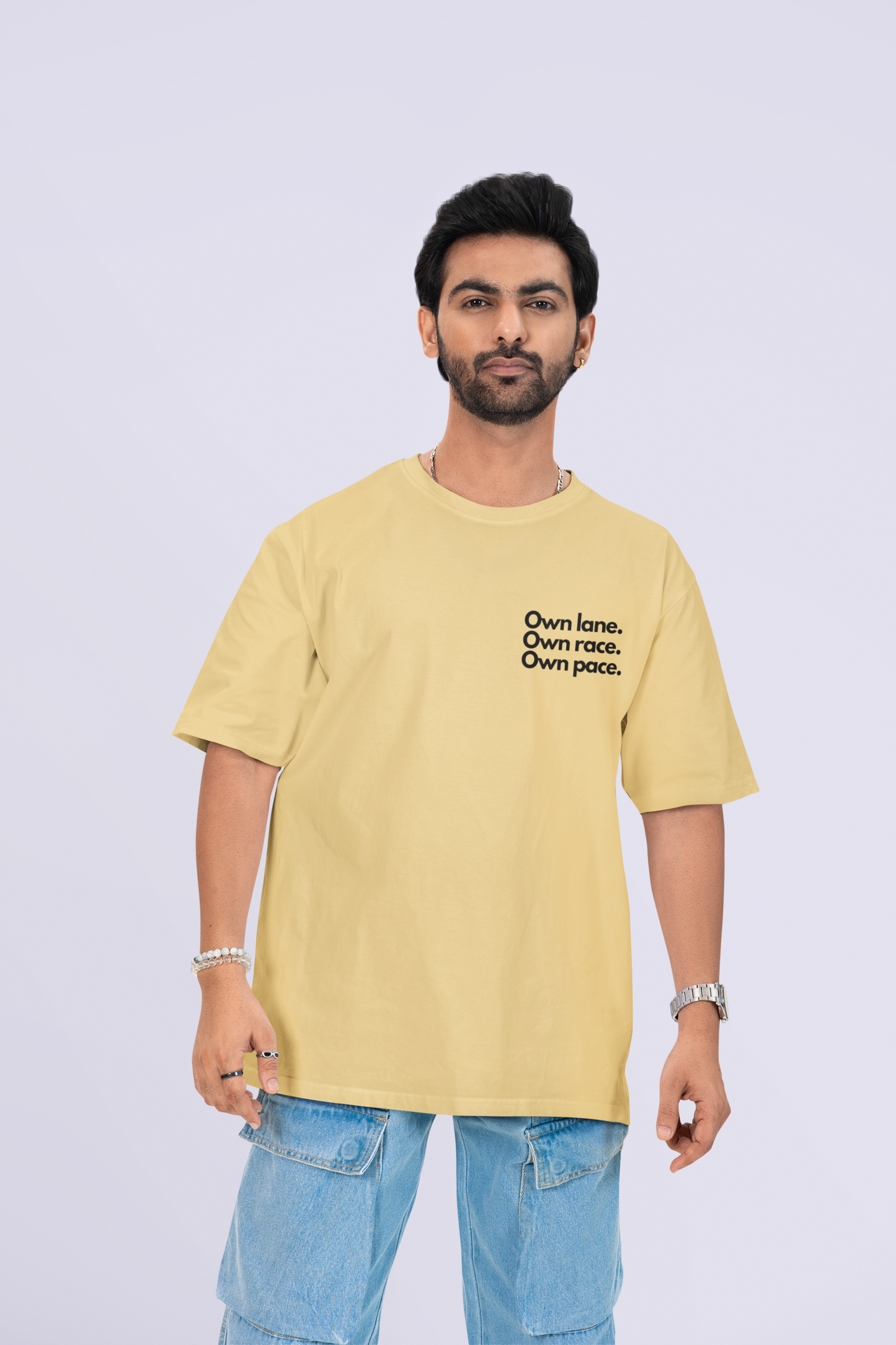 OWN LANE OWN RACE OWN PACE OVERSIZED T-SHIRT