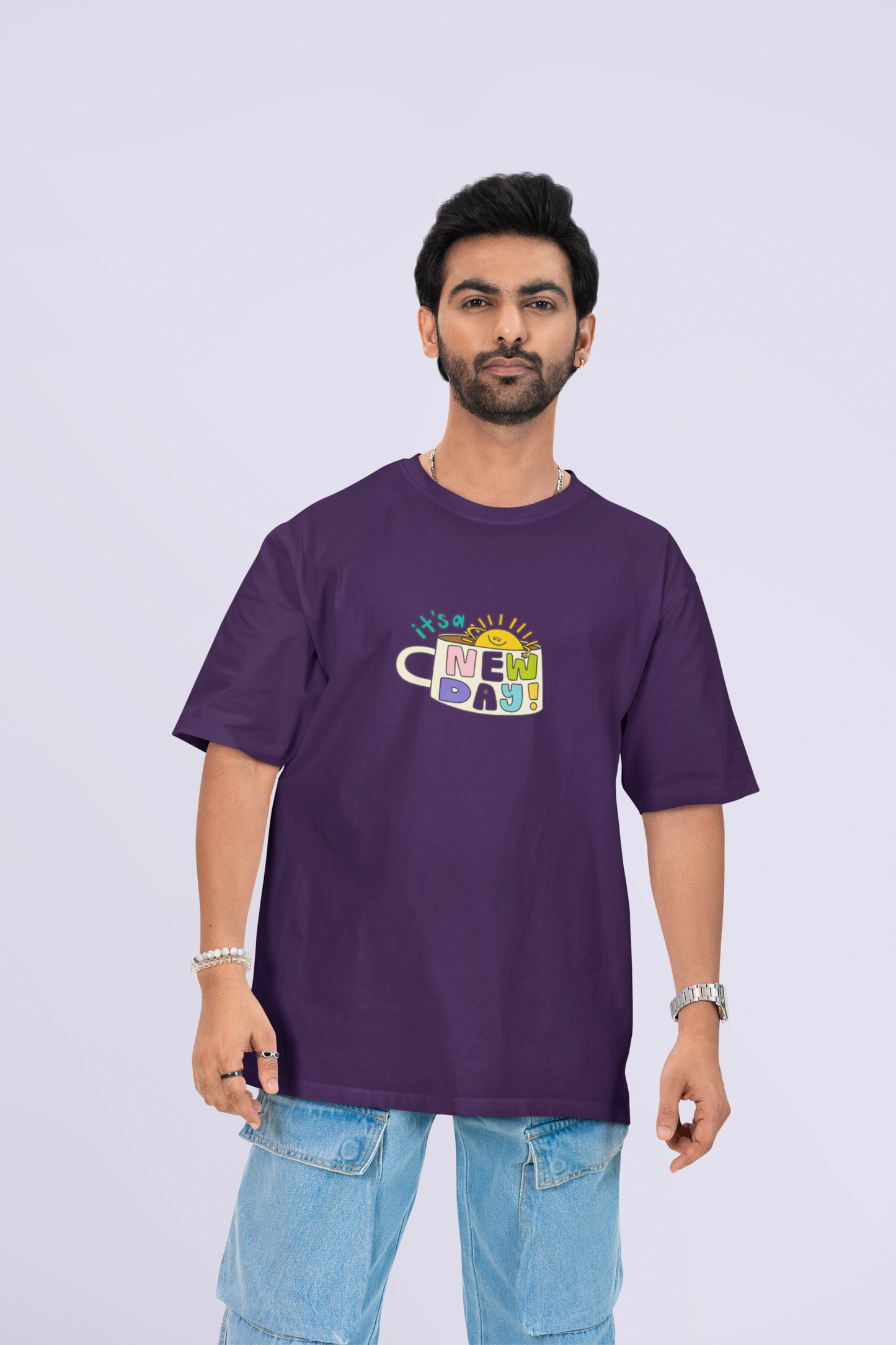 IT'S A NEW DAY OVERSIZED T-SHIRT