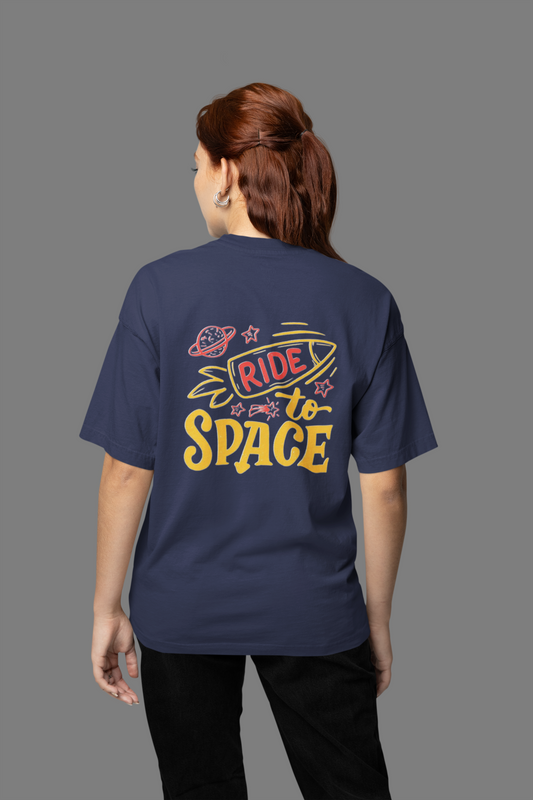 RIDE TO SPACE OVERSIZED T-SHIRT
