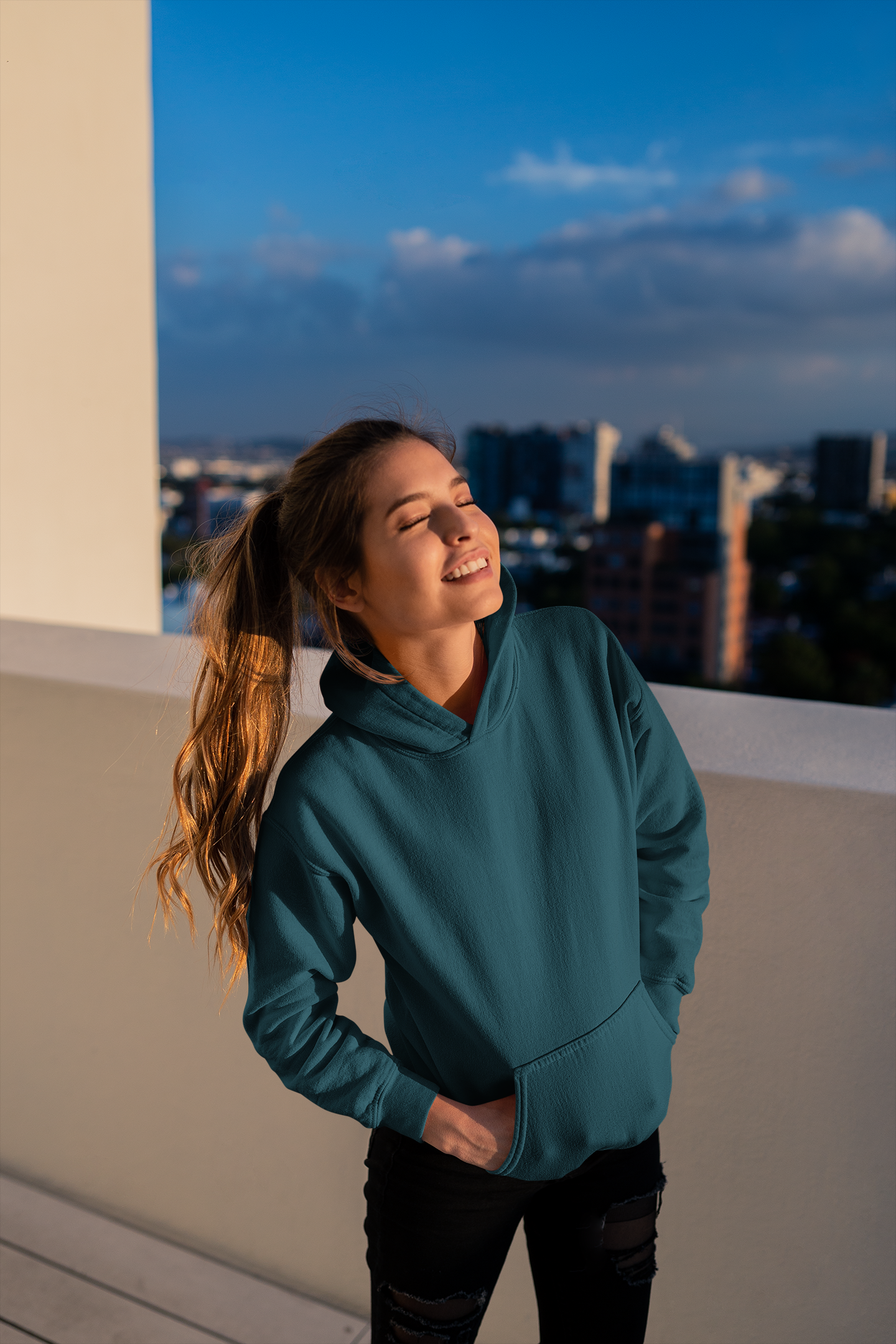 DARK GREEN OVERSIZED HOODIE
