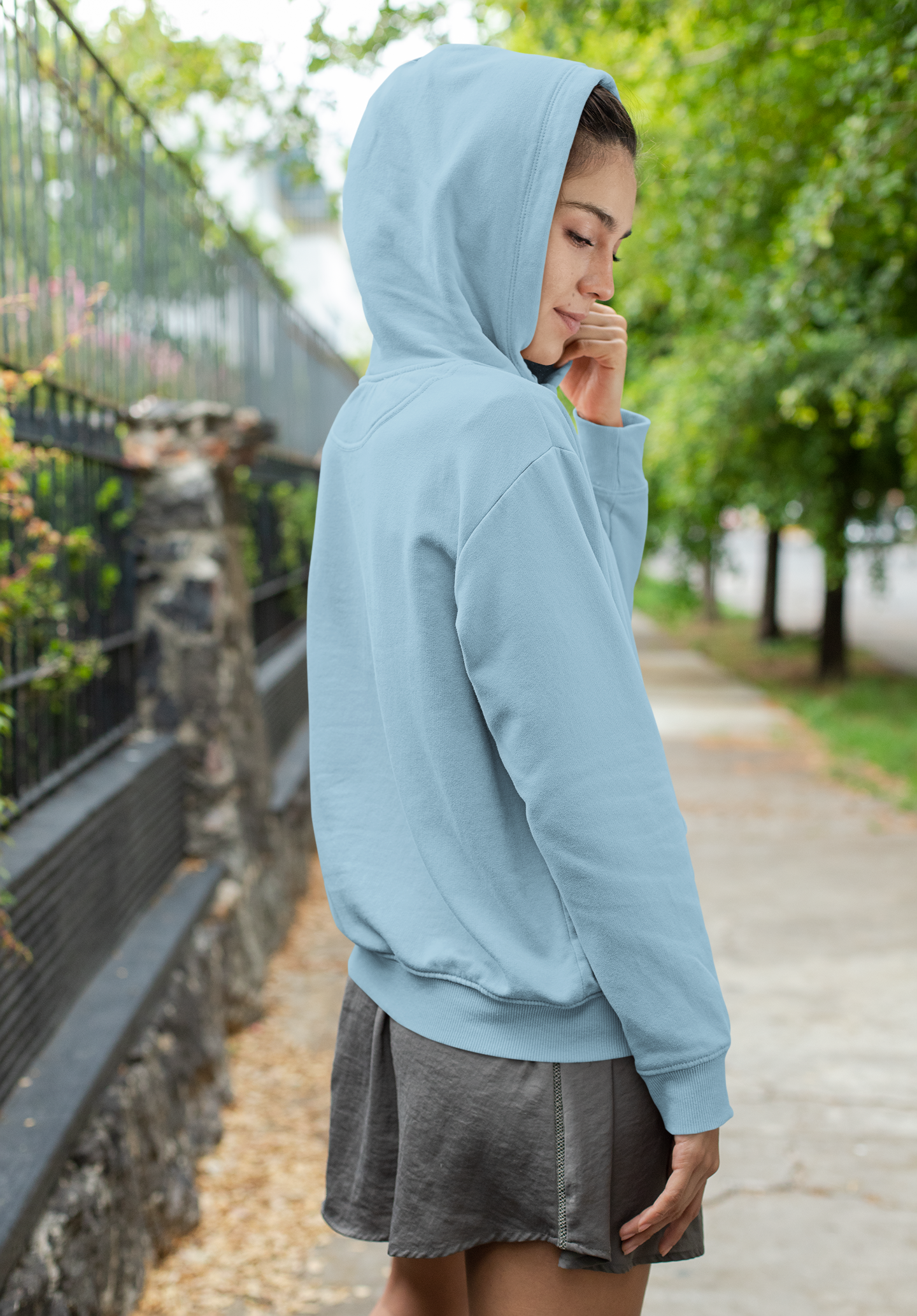 BLUE HOODIE OVERSIZED HOODIE