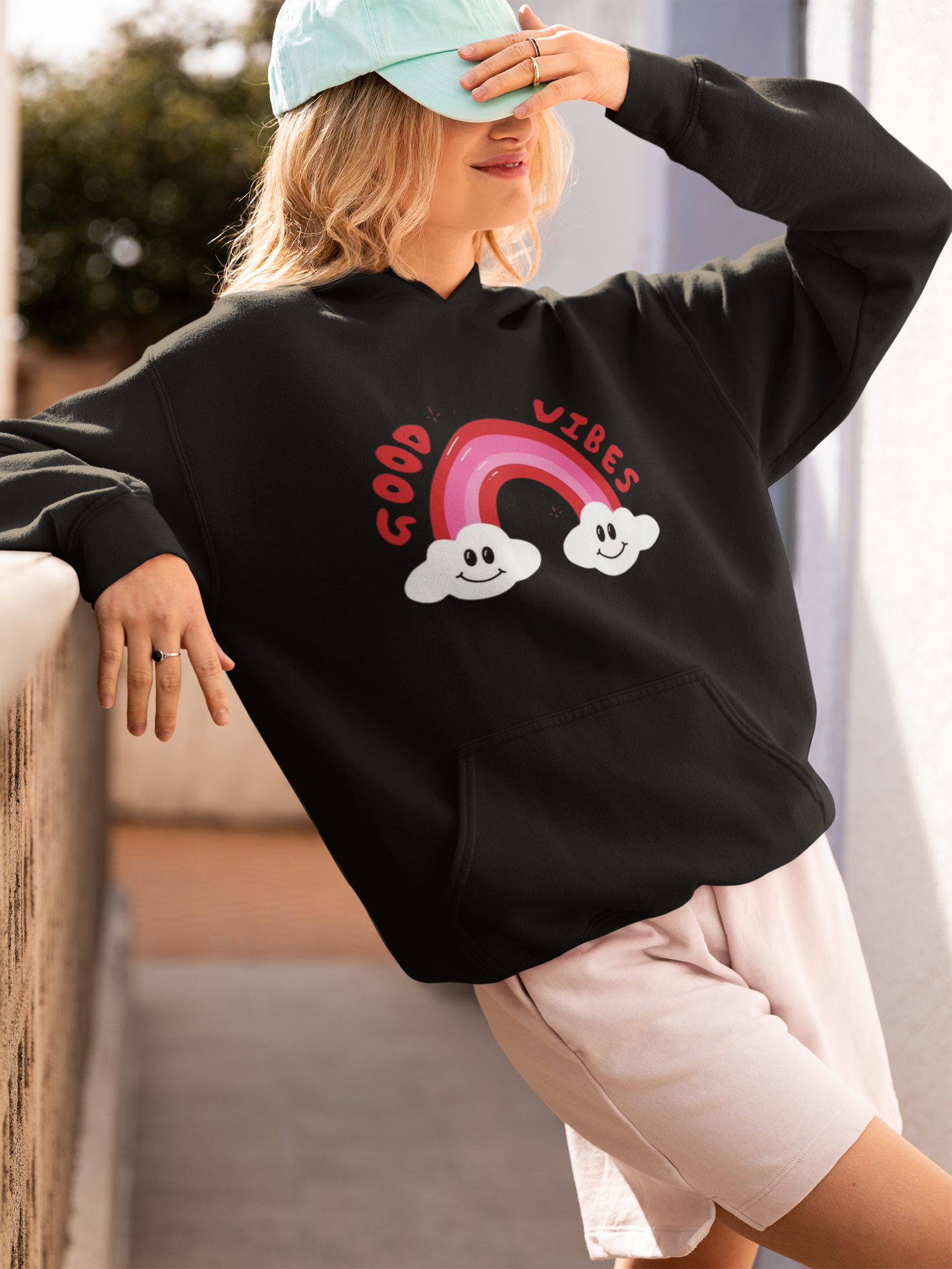 GOOD VIBES OVERSIZED HOODIE