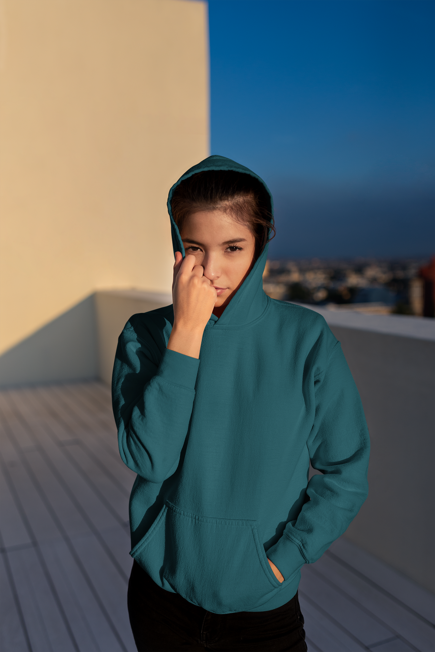 DARK GREEN OVERSIZED HOODIE