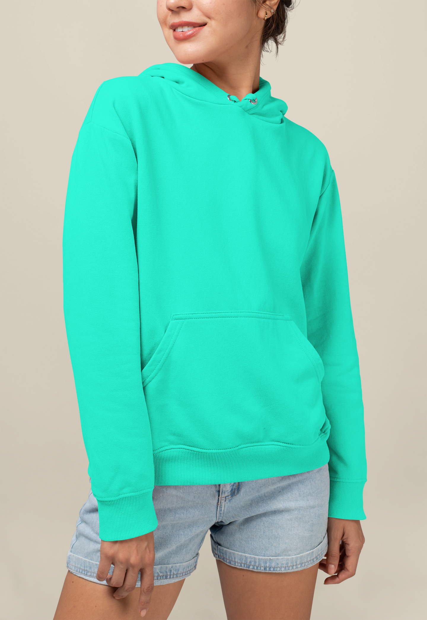 AQUAMARINE OVERSIZED HOODIE