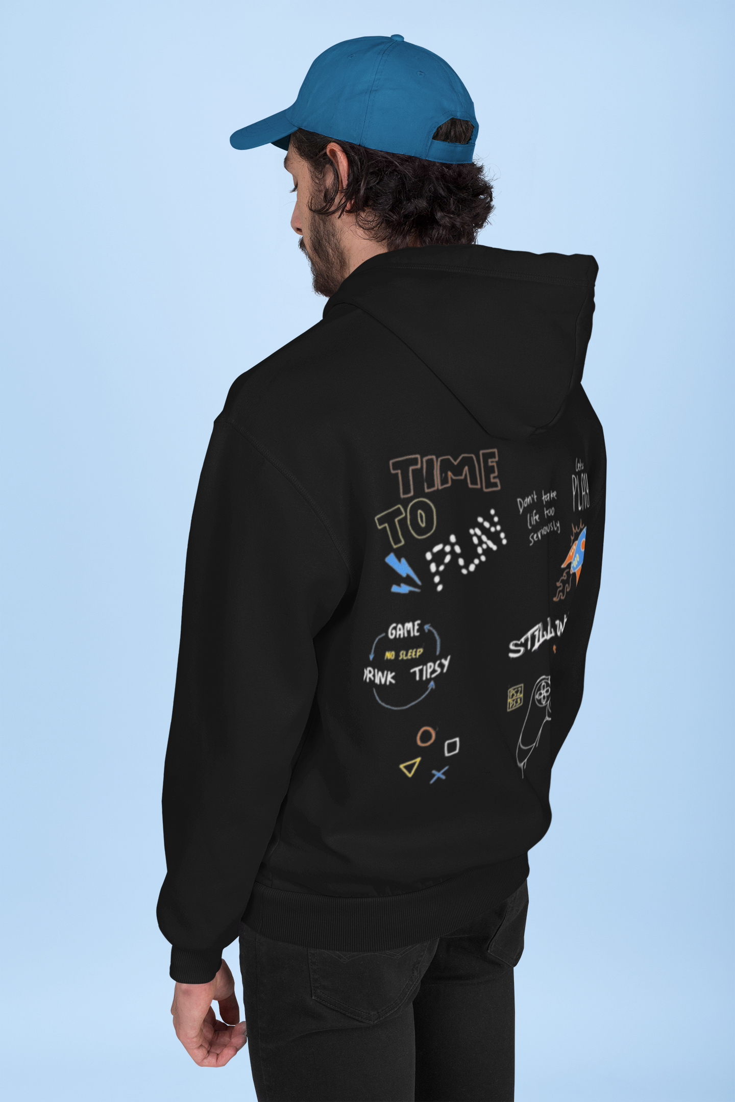 TIME TO PLAY OVERSIZED HOODIE