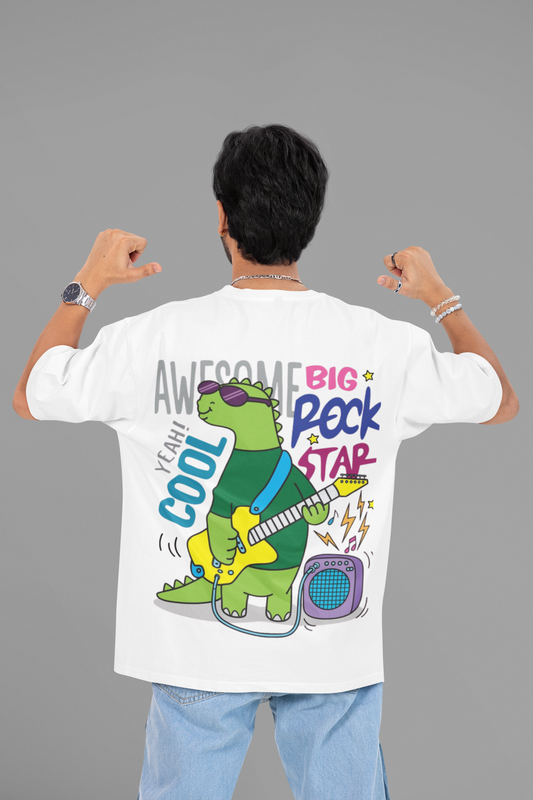 ROCK AND ROLL OVERSIZED T-SHIRT