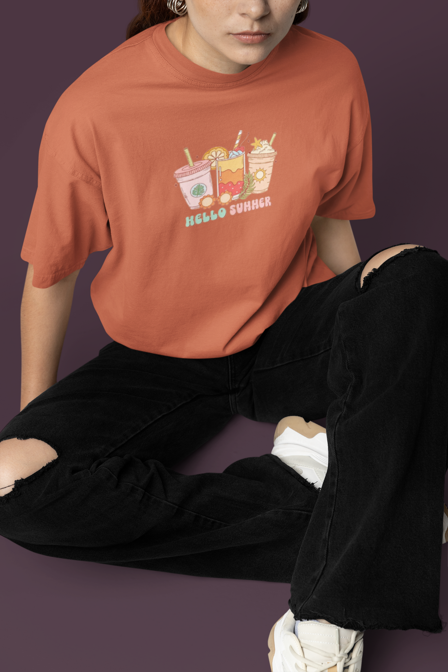 HELLO SUMMER OVERSIZED T-SHIRT