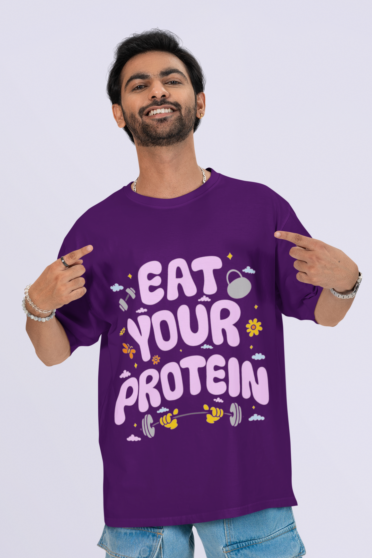 EAT YOUR PROTEIN OVERSIZED T-SHIRT