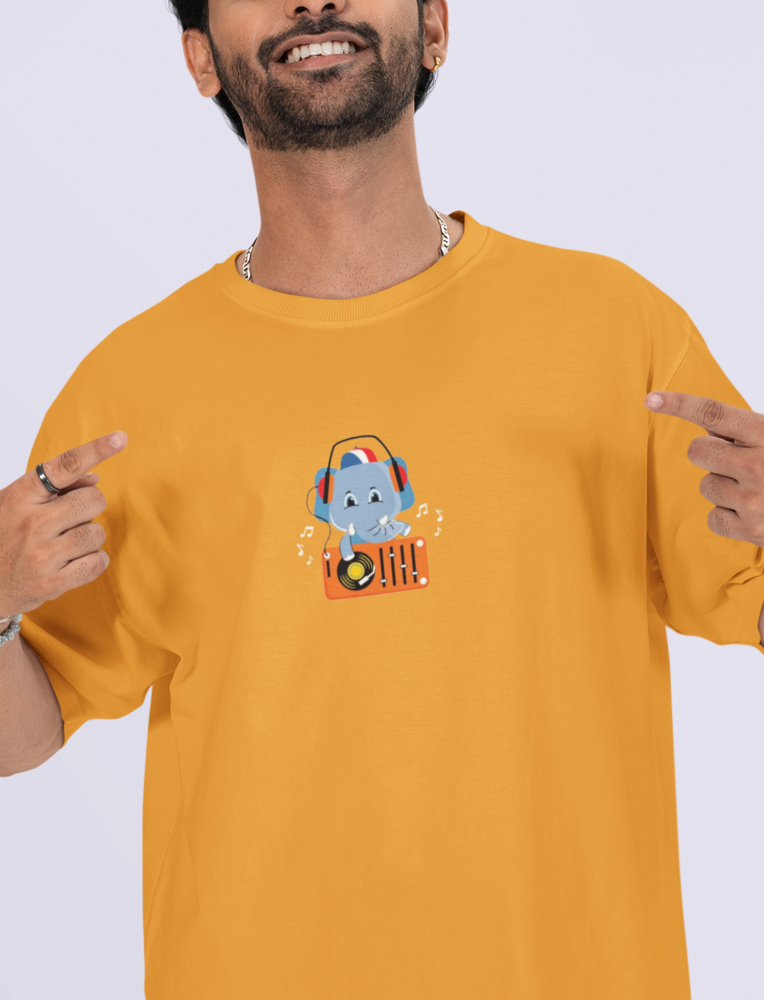 DJ PARTY MUSIC OVERSIZED T-SHIRT