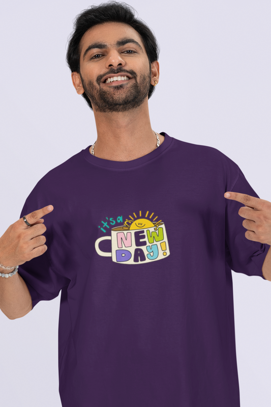 IT'S A NEW DAY OVERSIZED T-SHIRT