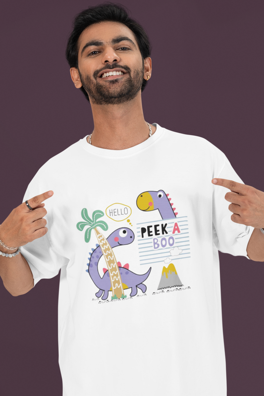 PEEK A BOO OVERSIZED T-SHIRT