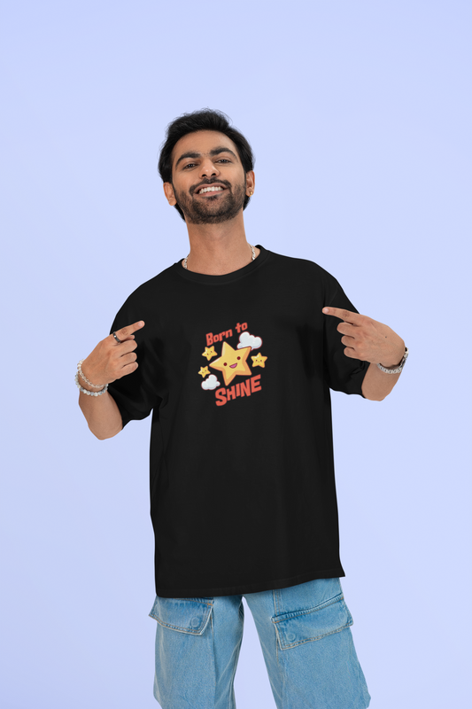 BORN TO SHINE OVERSIZED T-SHIRT