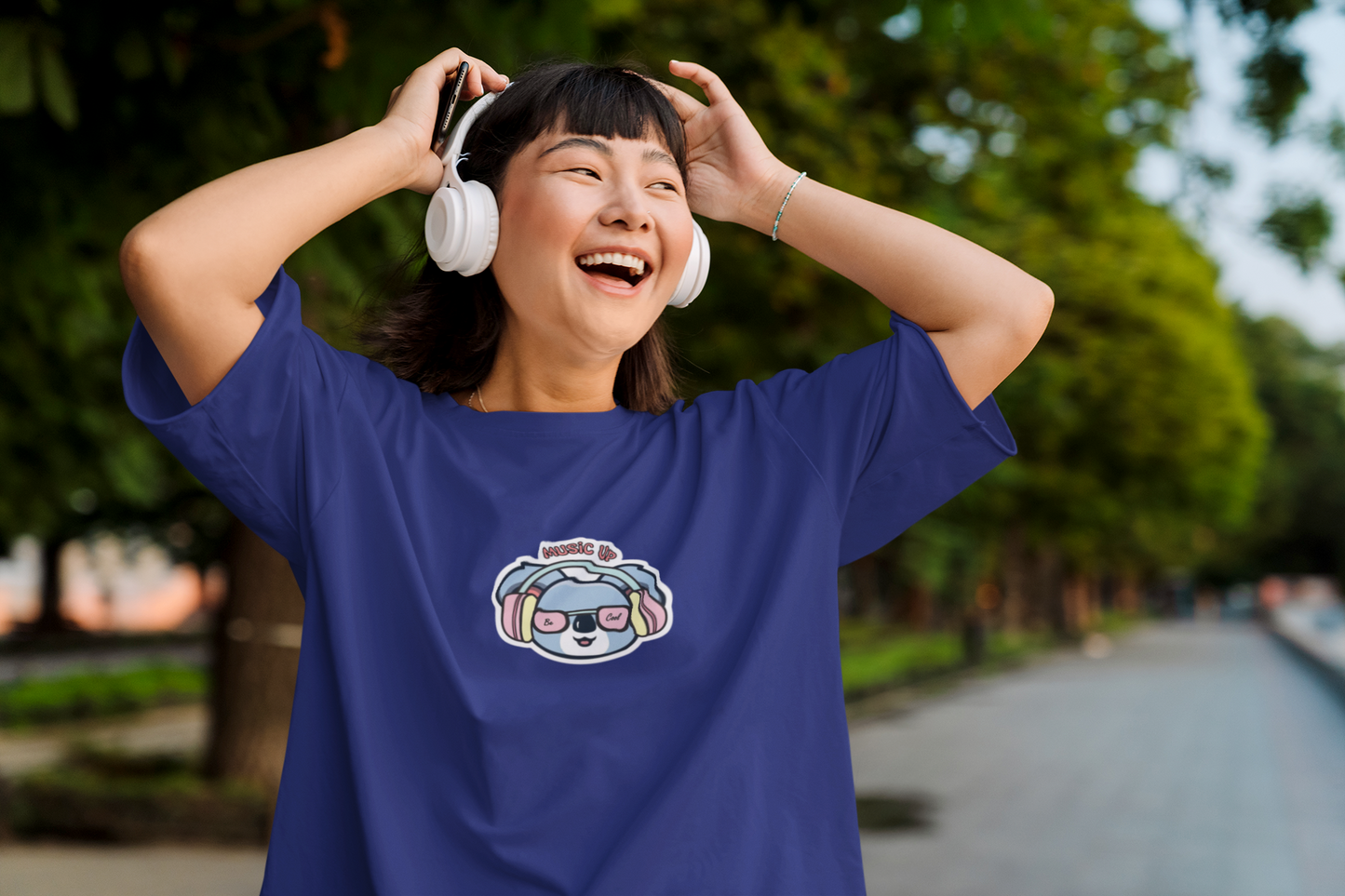 MUSIC UP OVERSIZED T-SHIRT