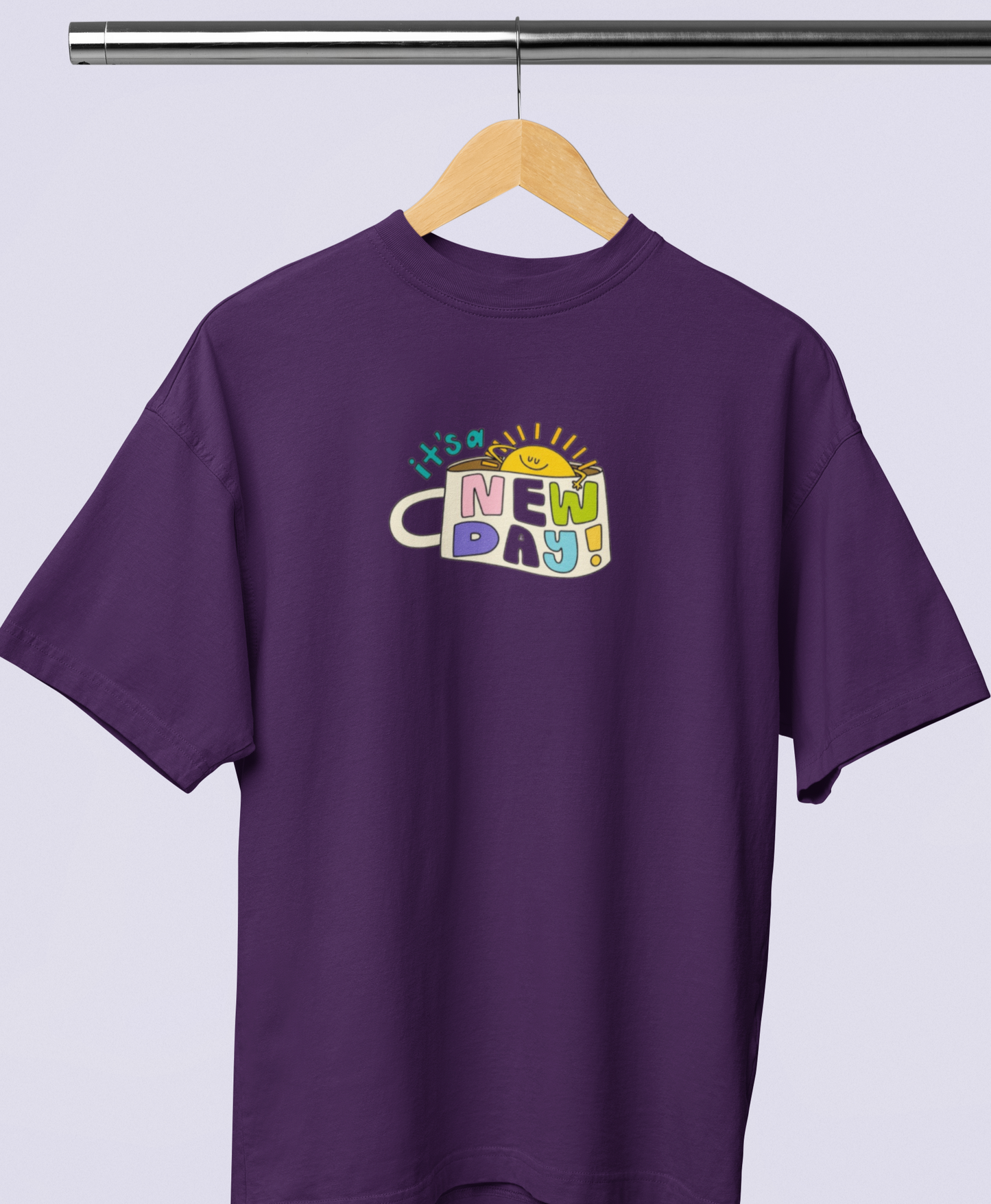 IT'S A NEW DAY OVERSIZED T-SHIRT