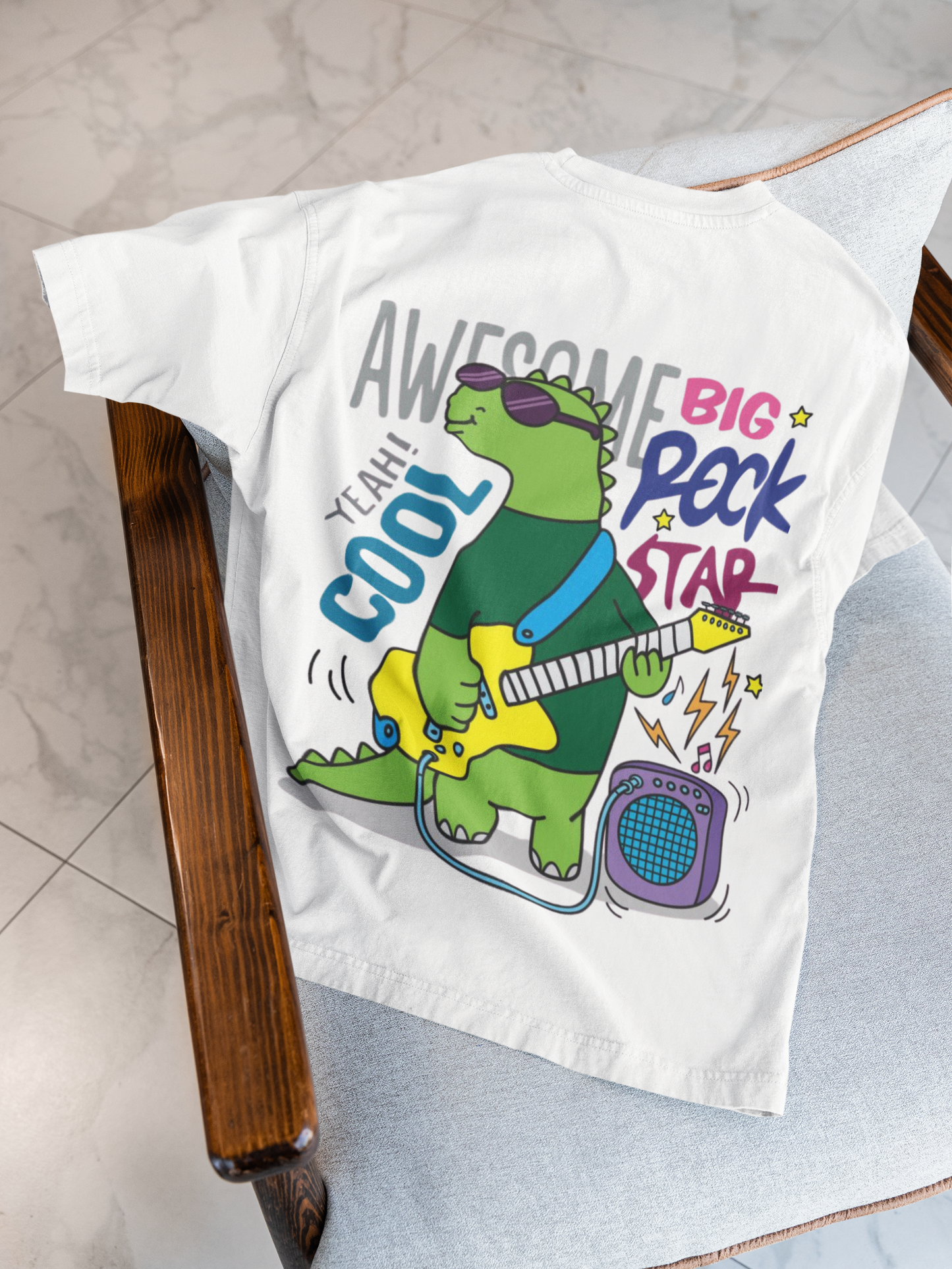 ROCK AND ROLL OVERSIZED T-SHIRT
