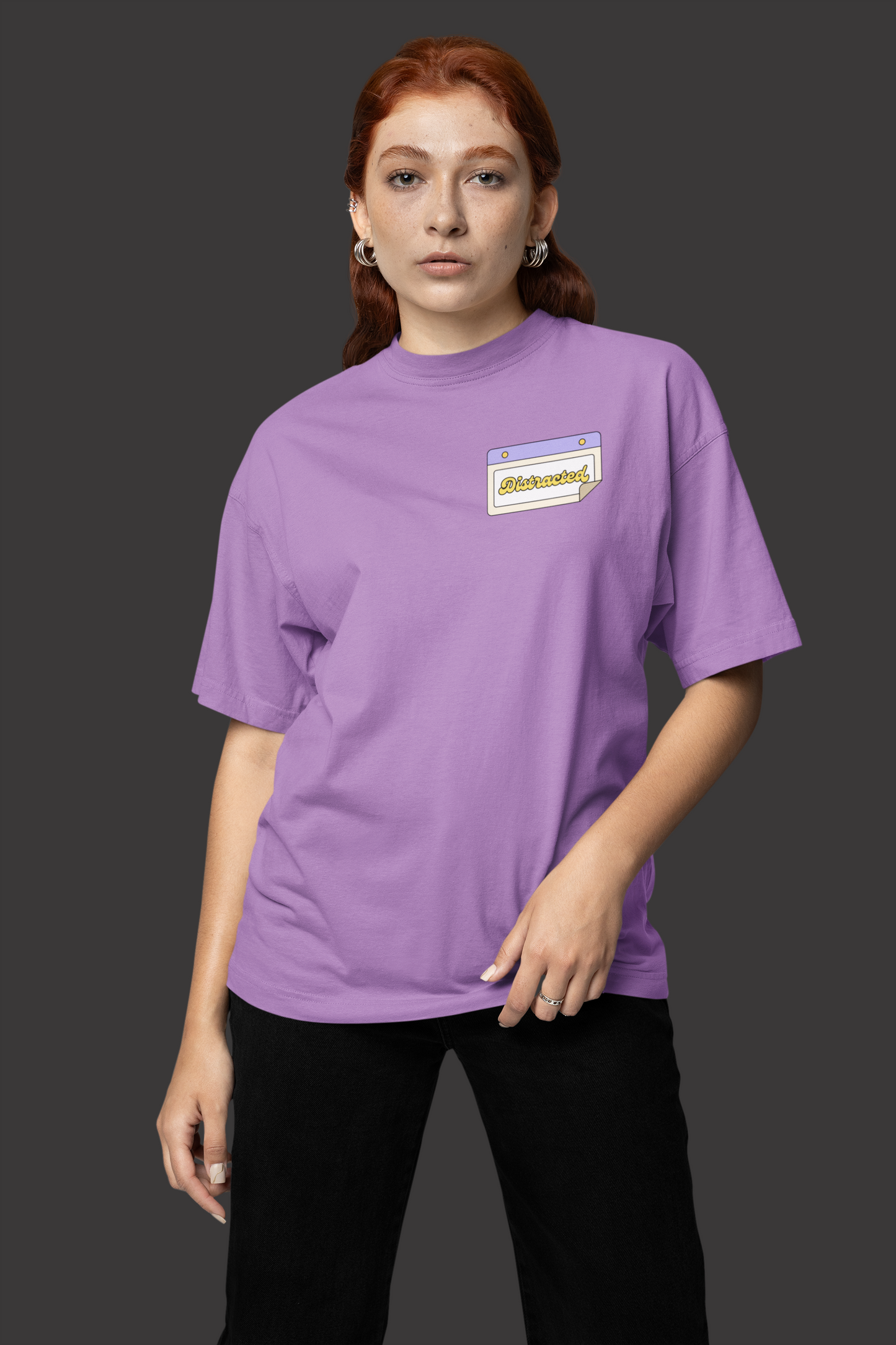 DISTRACTED OVERSIZED T-SHIRT