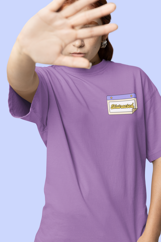 DISTRACTED OVERSIZED T-SHIRT