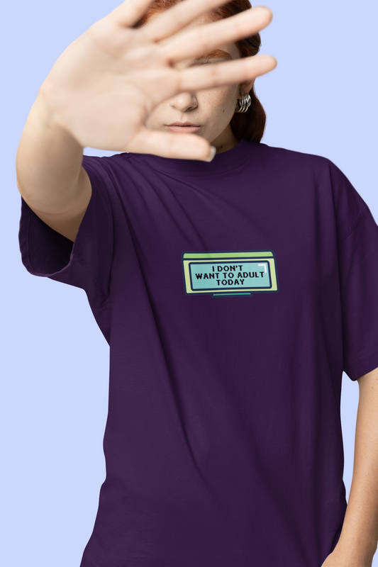 ADULTING OVERSIZED T-SHIRT