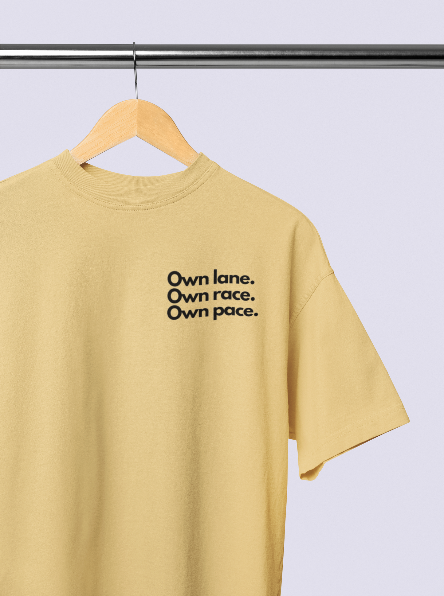 OWN LANE OWN RACE OWN PACE OVERSIZED T-SHIRT