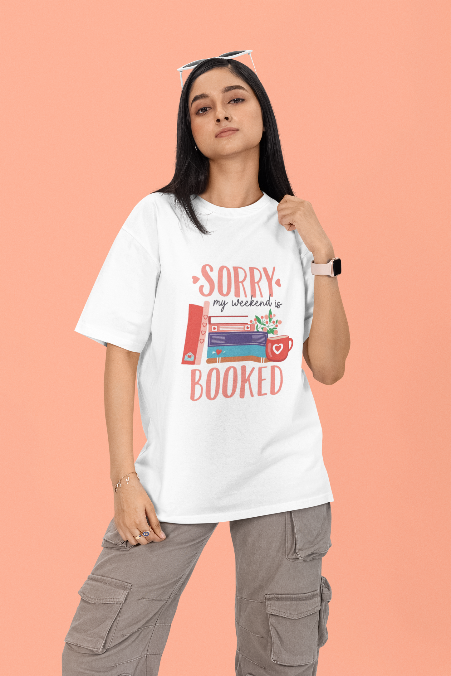 SORRY MY WEEKEND IS BOOKED OVERSIZED T-SHIRT