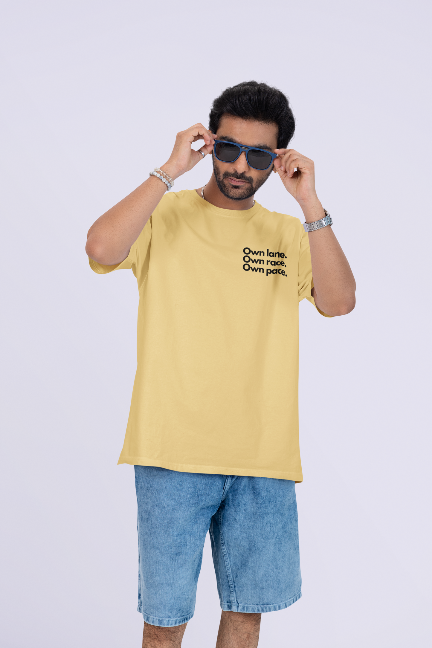 OWN LANE OWN RACE OWN PACE OVERSIZED T-SHIRT