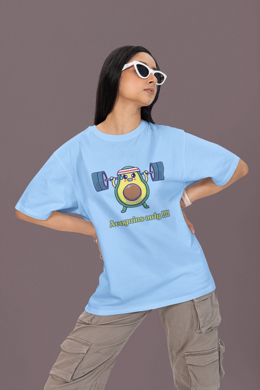 AVOGAINS ONLY OVERSIZED T-SHIRT