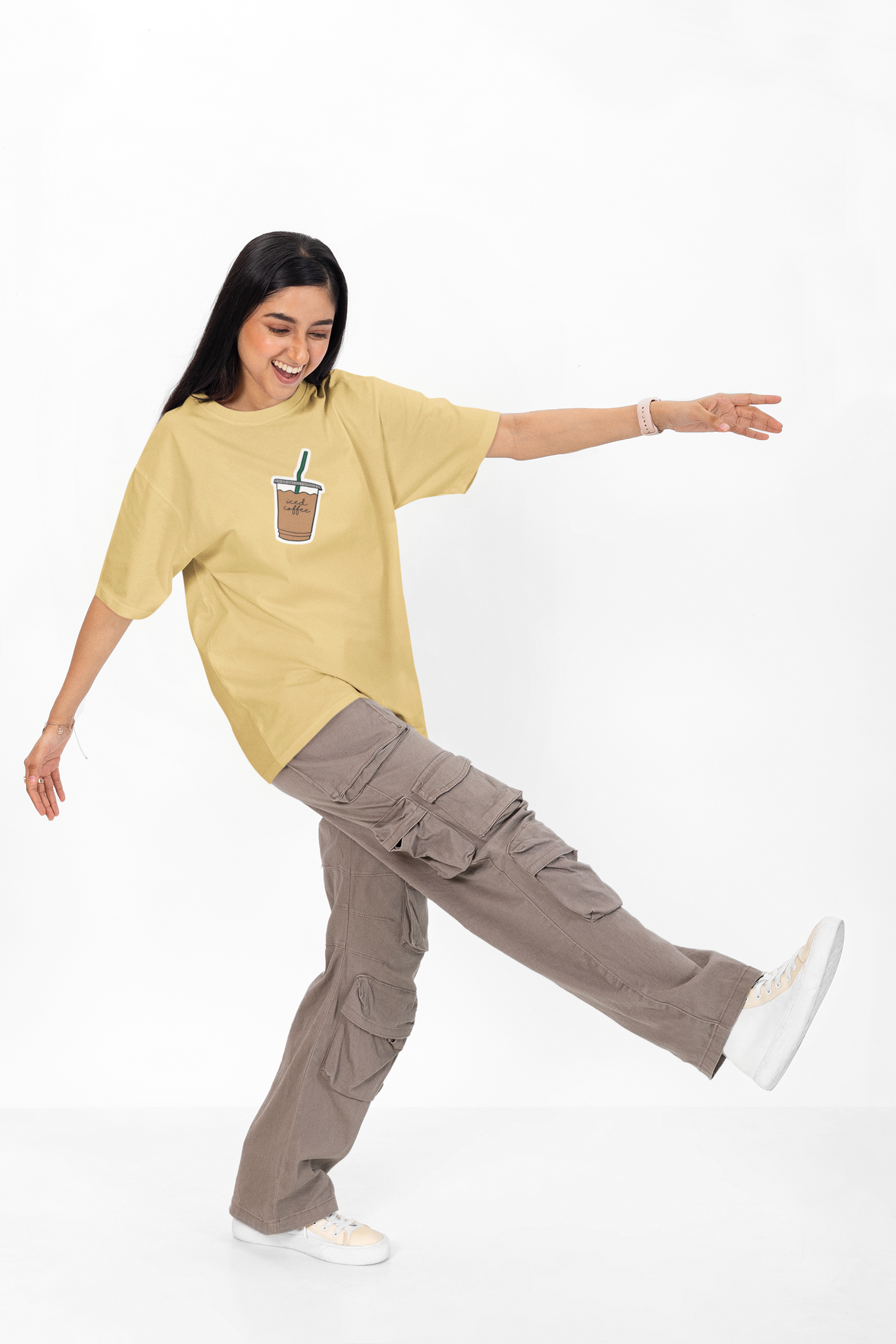 ICED COFFEE OVERSIZED T-SHIRT