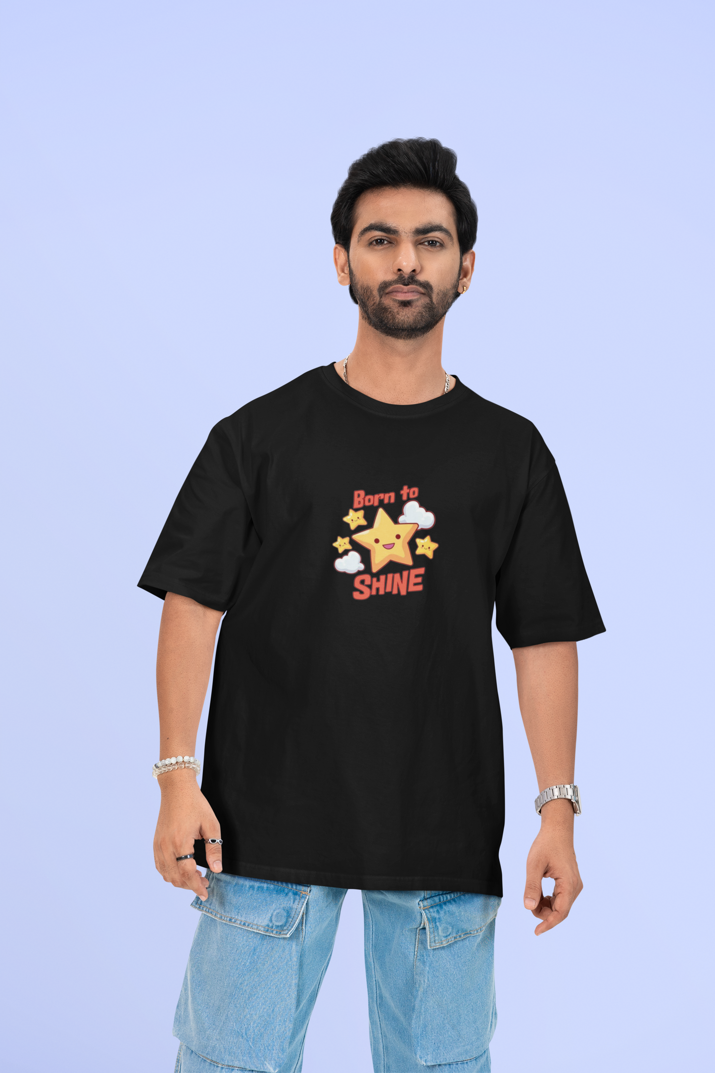 BORN TO SHINE OVERSIZED T-SHIRT