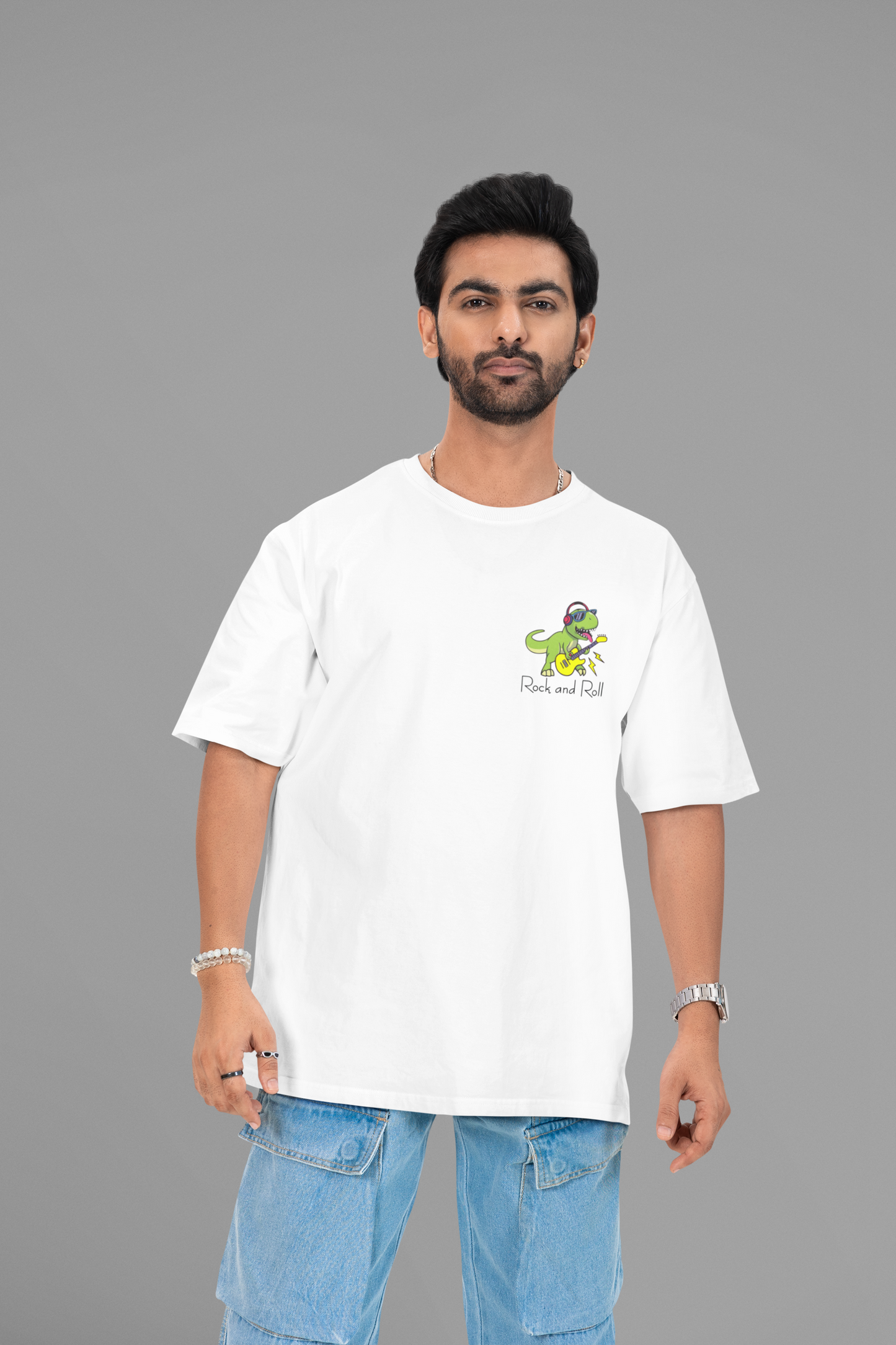 ROCK AND ROLL OVERSIZED T-SHIRT