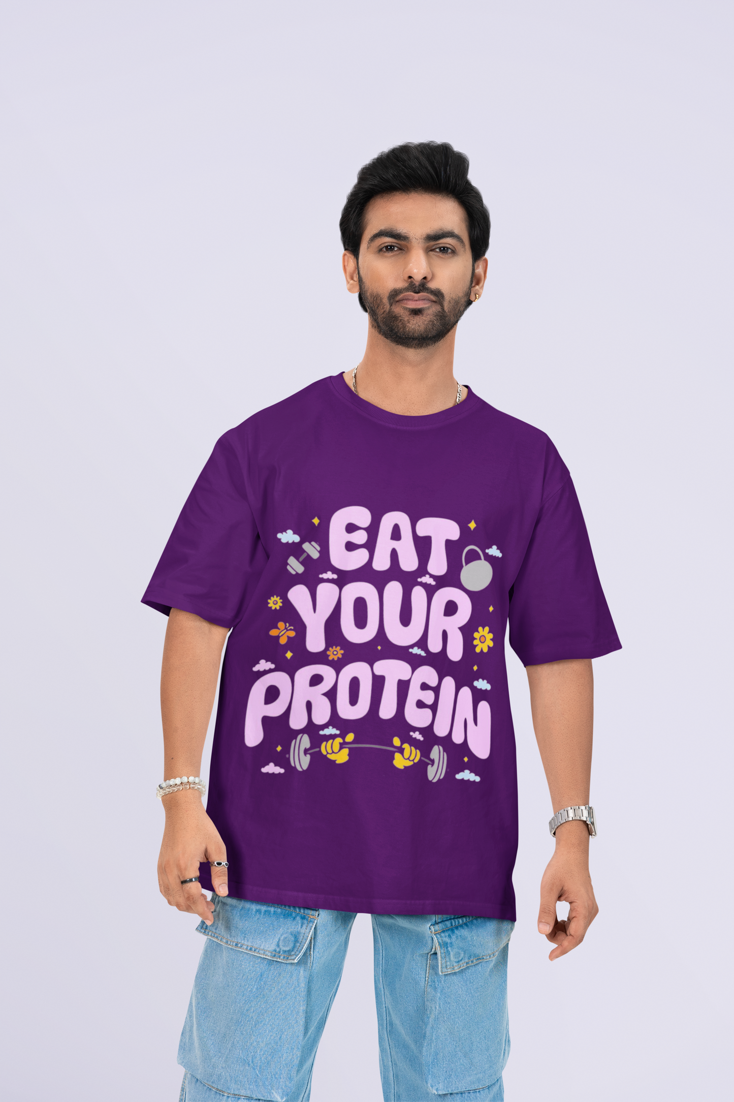 EAT YOUR PROTEIN OVERSIZED T-SHIRT